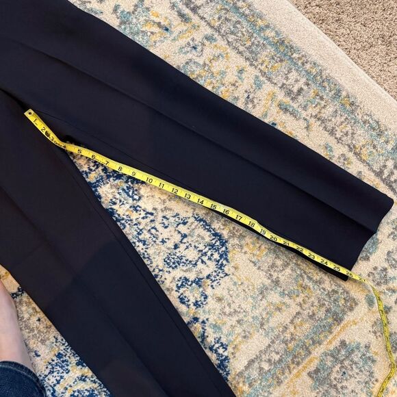 NWT Ann Taylor Straight Black Trousers Dress Pants 0P Curvy Fit - Picture 8 of 8